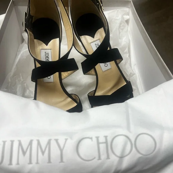 Jimmy choo Lottie Osue 028 black sandal size 37 - Picture 5 of 9